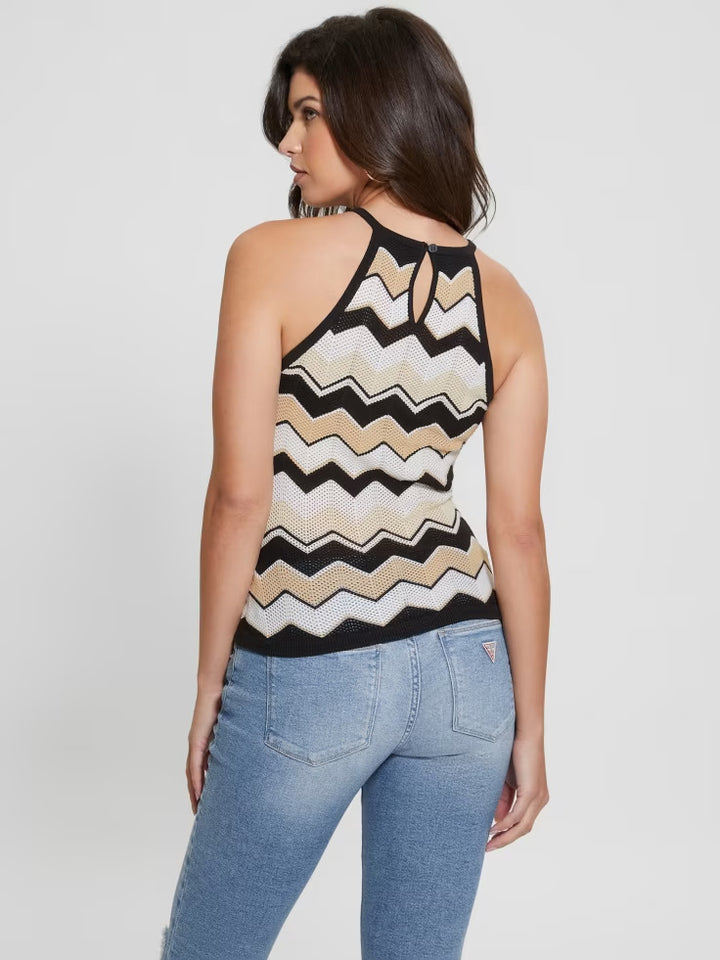 Guess Harper Chevron Stripe Sweater Tank