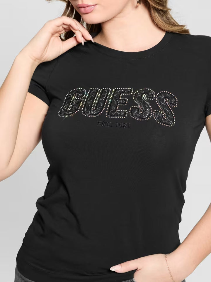 Guess Eco Lace Signature Logo Tee