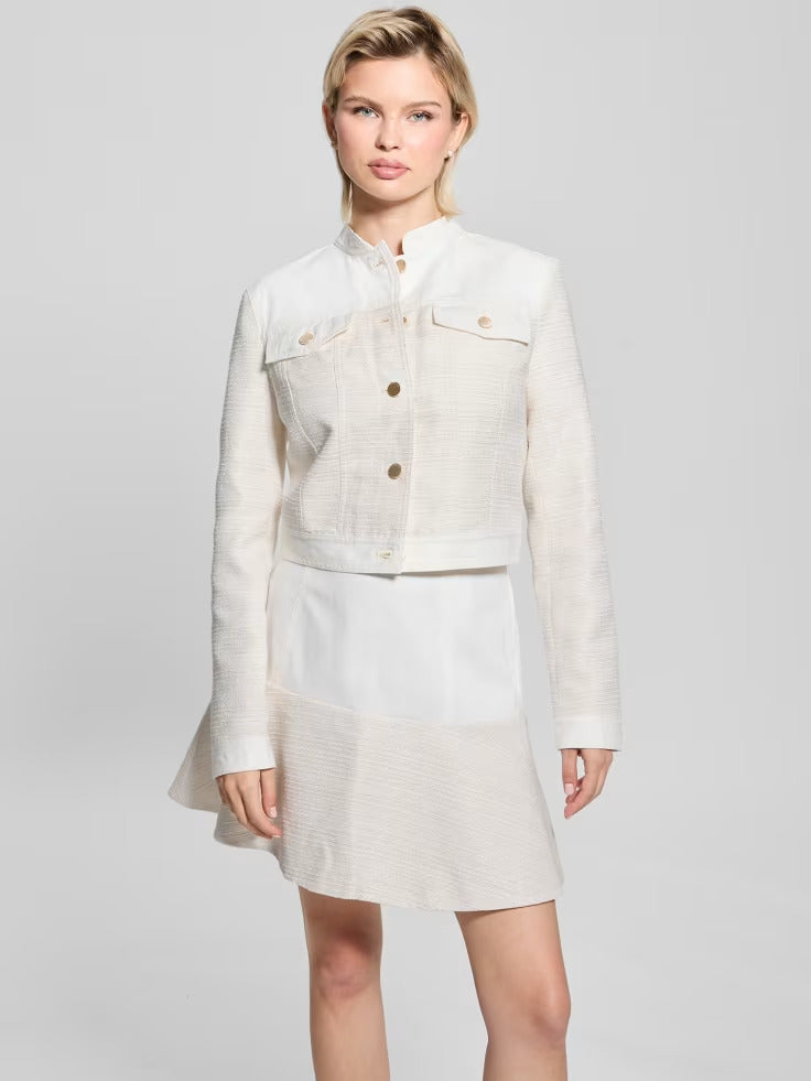 Guess Elsie Tweed and Denim Jacket