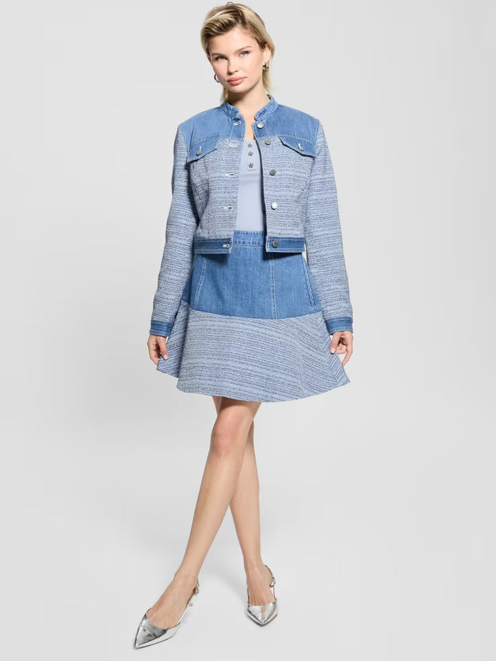 Guess Elsie Tweed and Denim Jacket