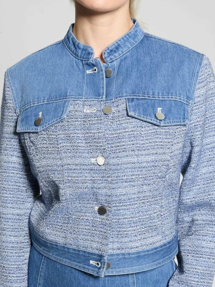 Guess Elsie Tweed and Denim Jacket