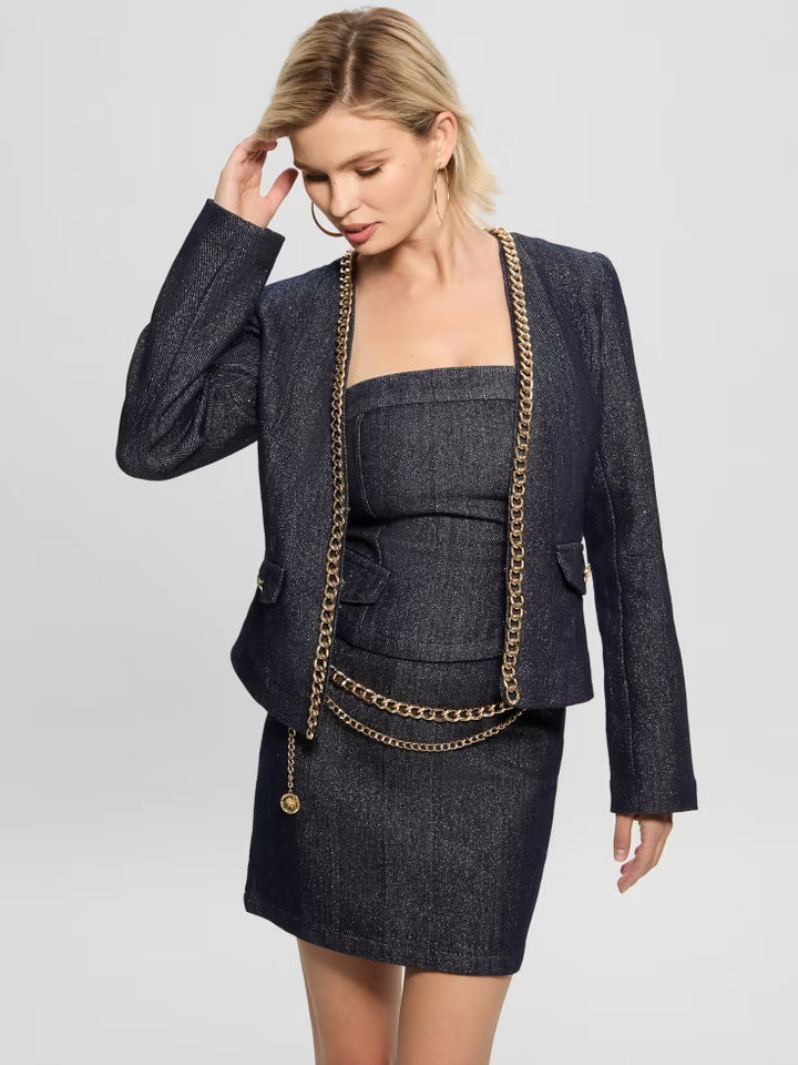 Guess Chana Shimmer Denim Jacket