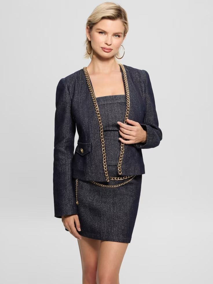 Guess Chana Shimmer Denim Jacket