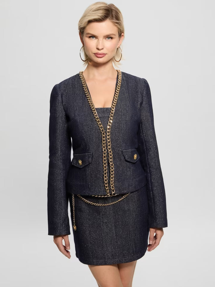 Guess Chana Shimmer Denim Jacket