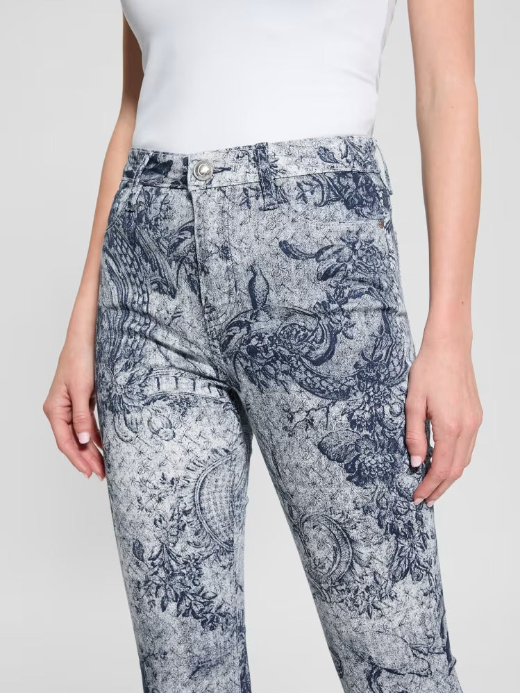 Guess Printed Sexy Flare Jeans