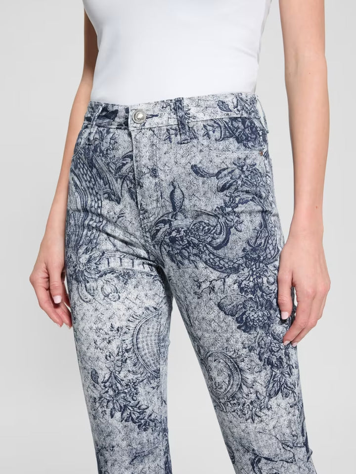 Guess Printed Sexy Flare Jeans
