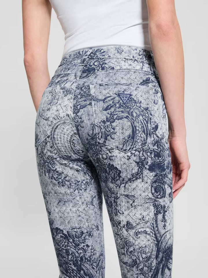 Guess Printed Sexy Flare Jeans