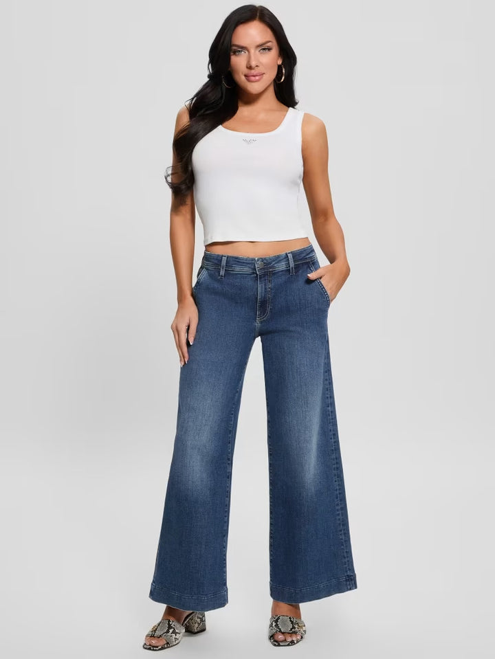 Guess Eco Zoya Cropped Wide Jeans