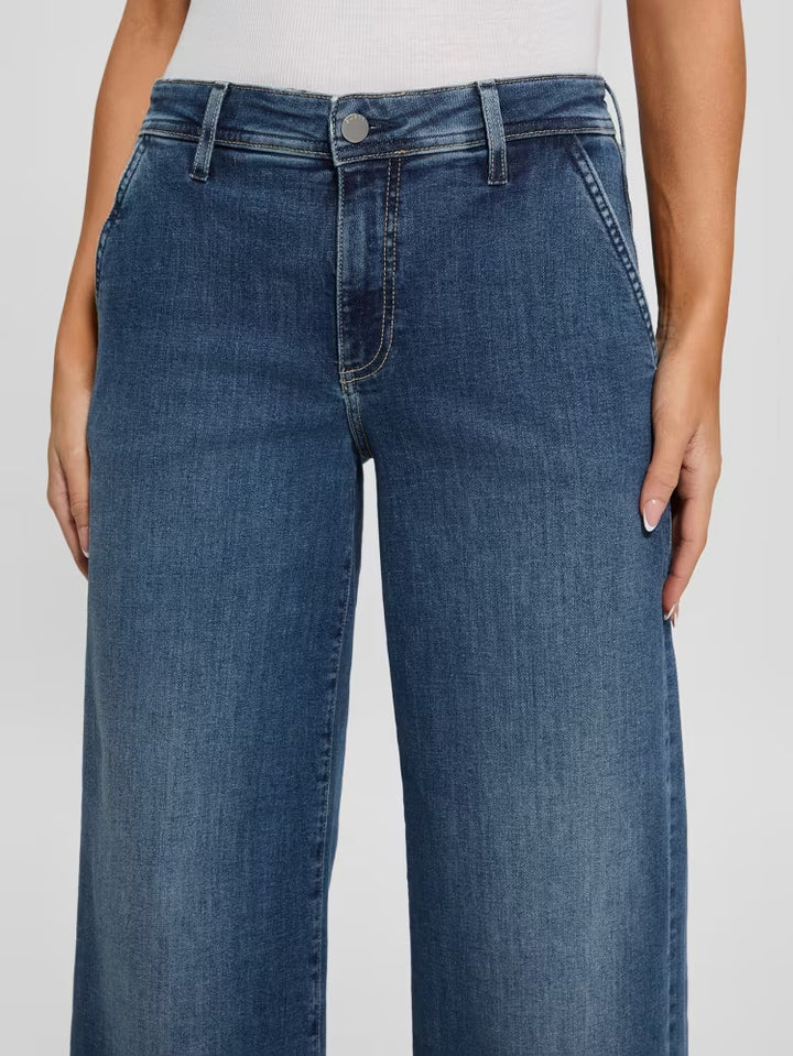 Guess Eco Zoya Cropped Wide Jeans