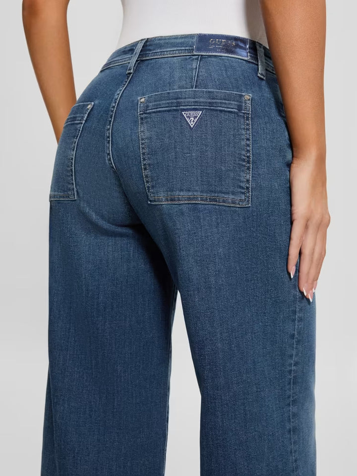 Guess Eco Zoya Cropped Wide Jeans