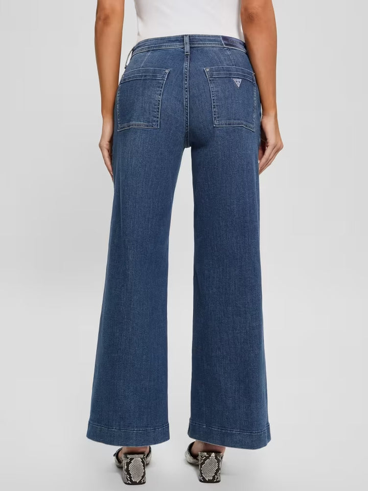Guess Eco Zoya Cropped Wide Jeans