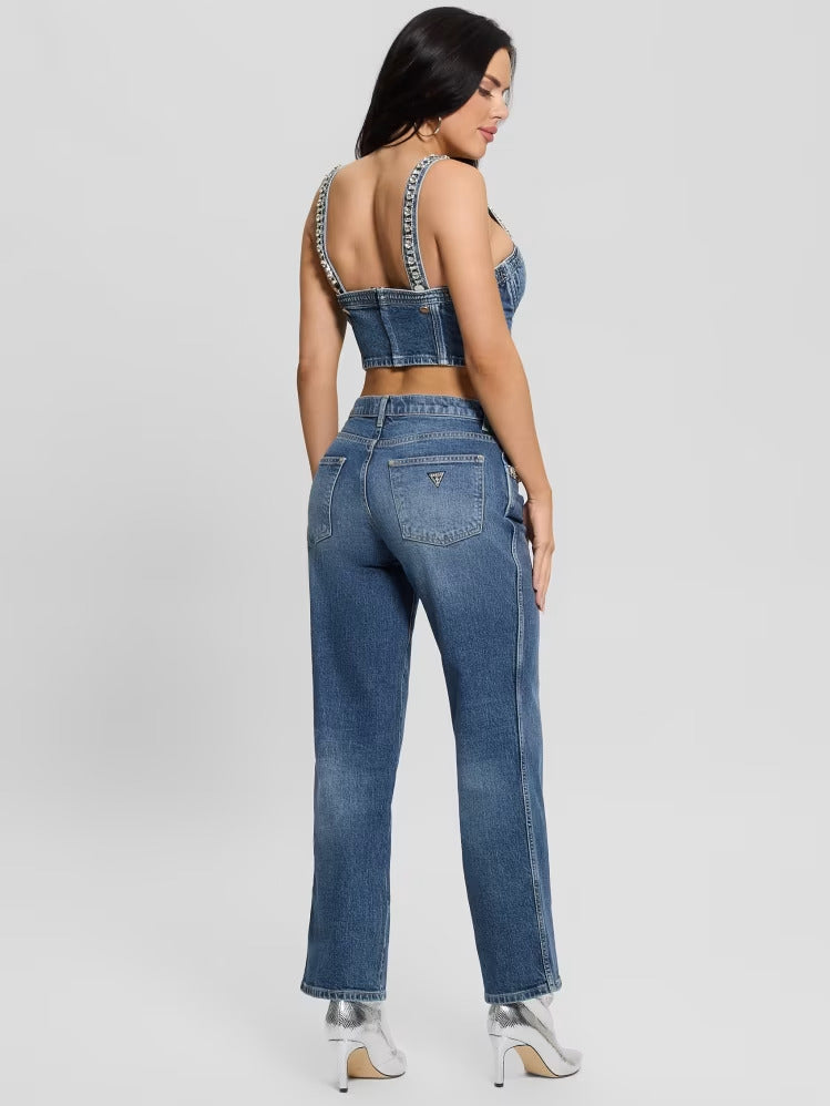 Guess Daisy Rhinestone Pocket Jeans