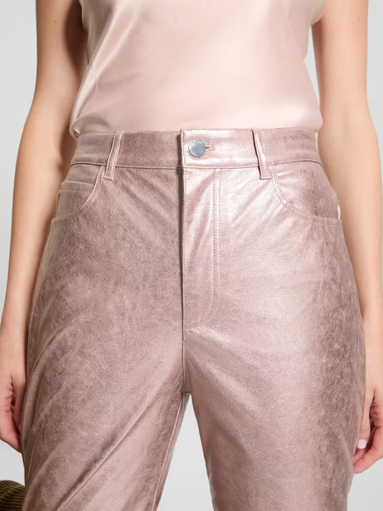 Guess Ambra Metallic Faux-Leather Pants