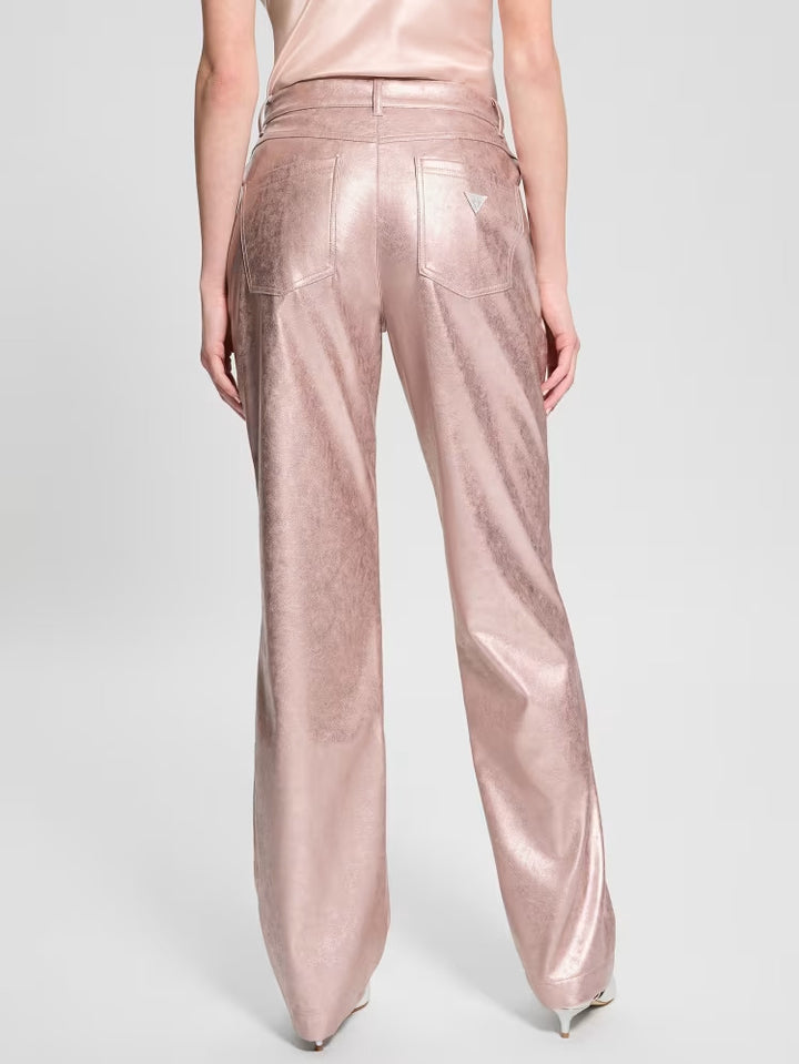 Guess Ambra Metallic Faux-Leather Pants