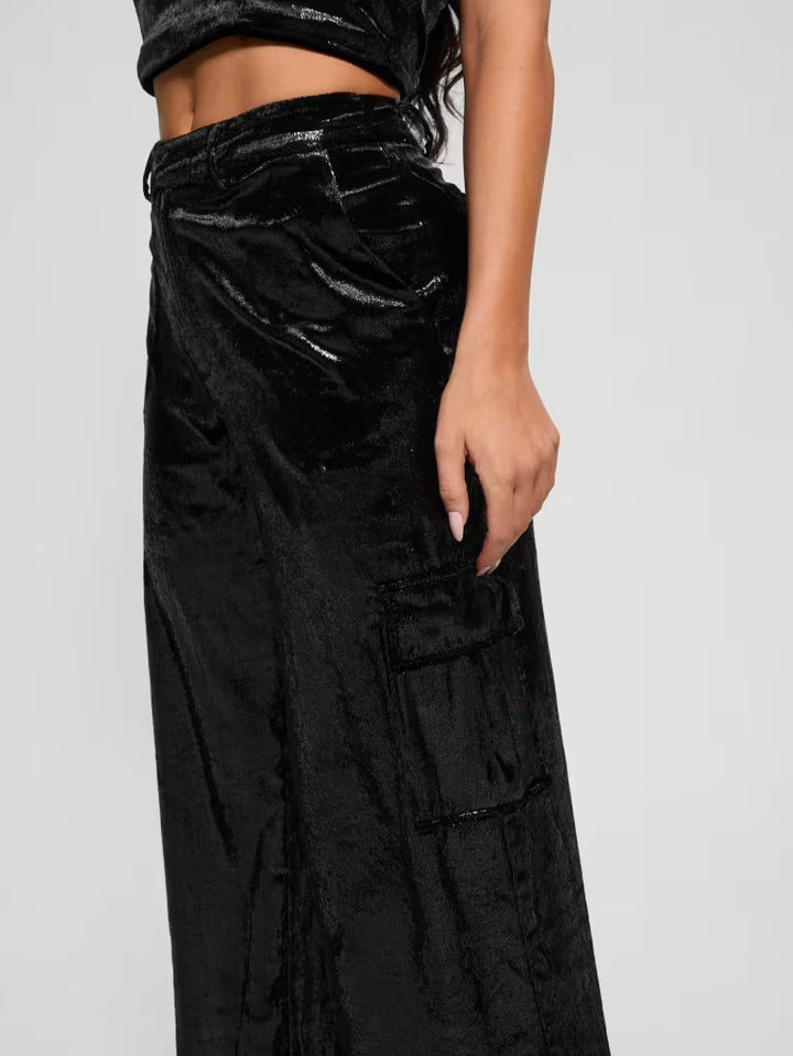 Guess Jolie Velvet Cargo Pants