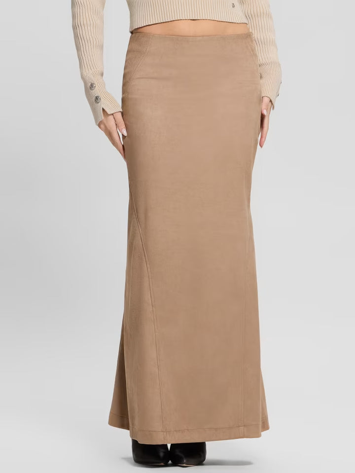 Guess Tarquinia Maxi Faux-Suede Skirt