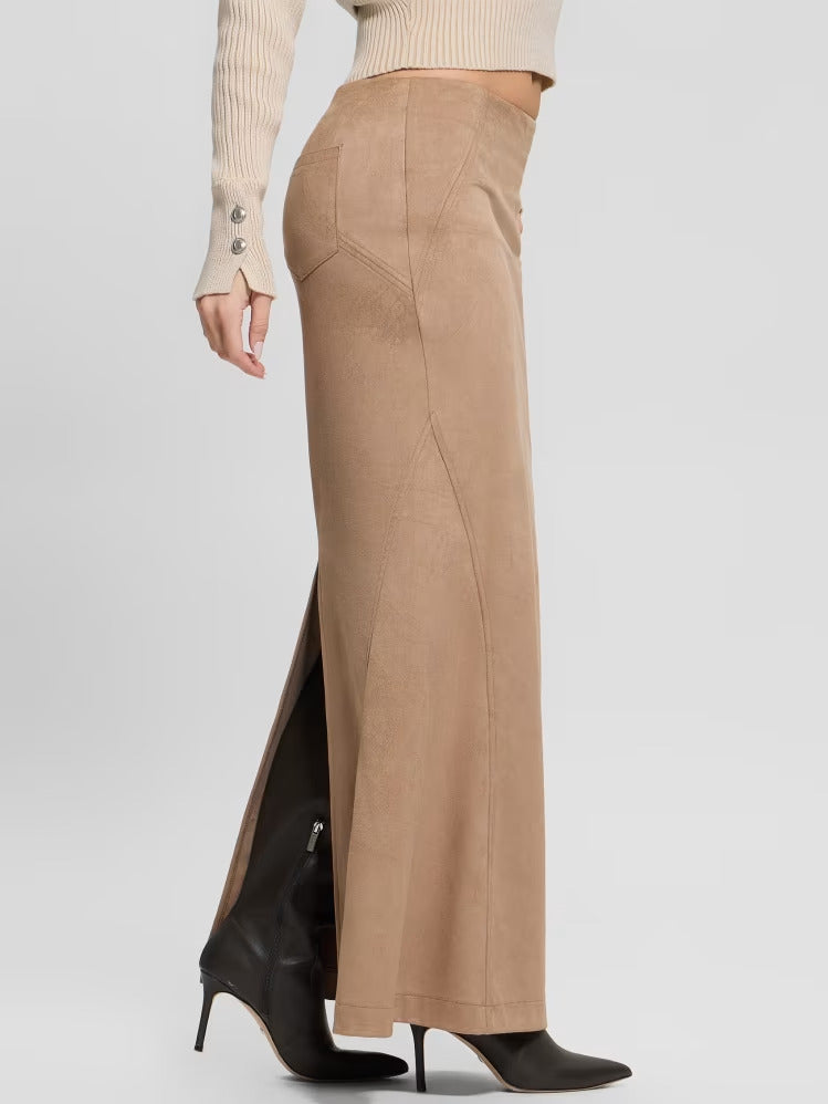 Guess Tarquinia Maxi Faux-Suede Skirt