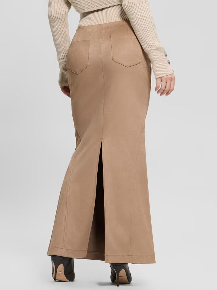 Guess Tarquinia Maxi Faux-Suede Skirt