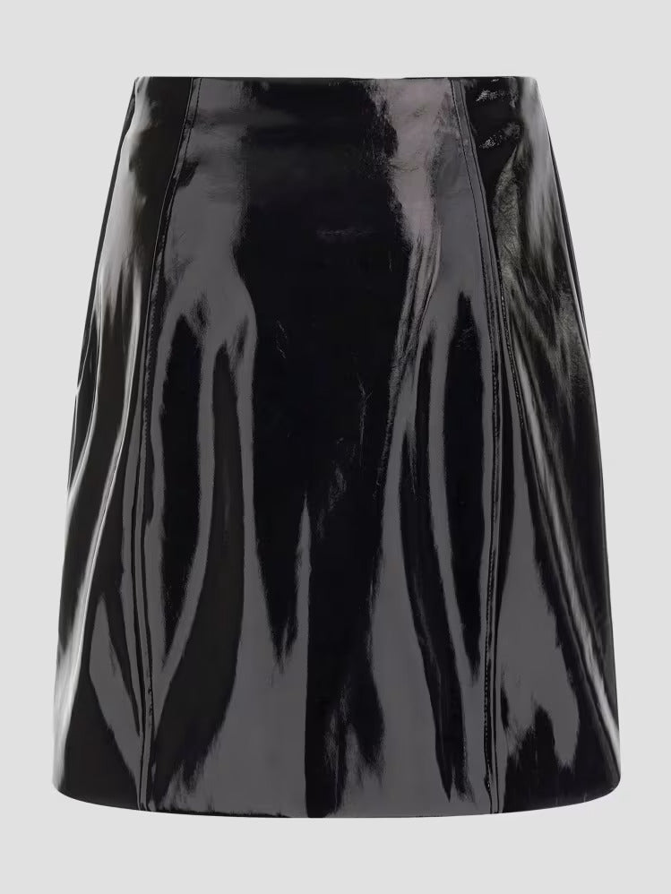 Guess Teodolinda Faux Patent-Leather Skirt