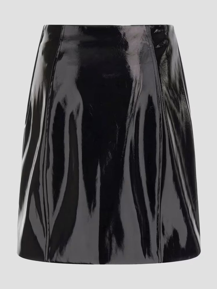 Guess Teodolinda Faux Patent-Leather Skirt