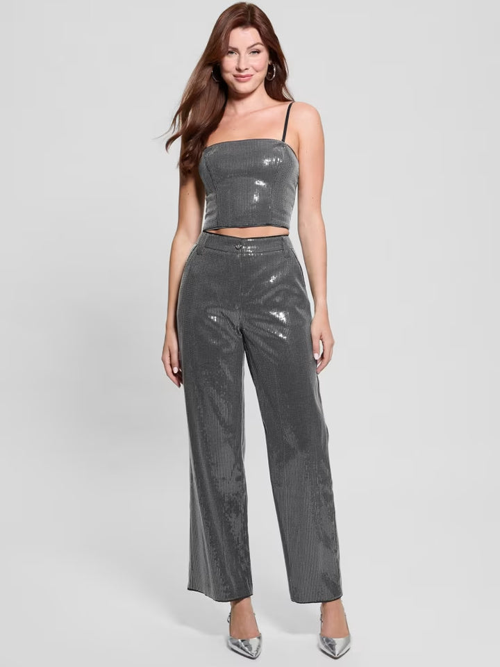 Guess Cassia Sequined Bustier Top