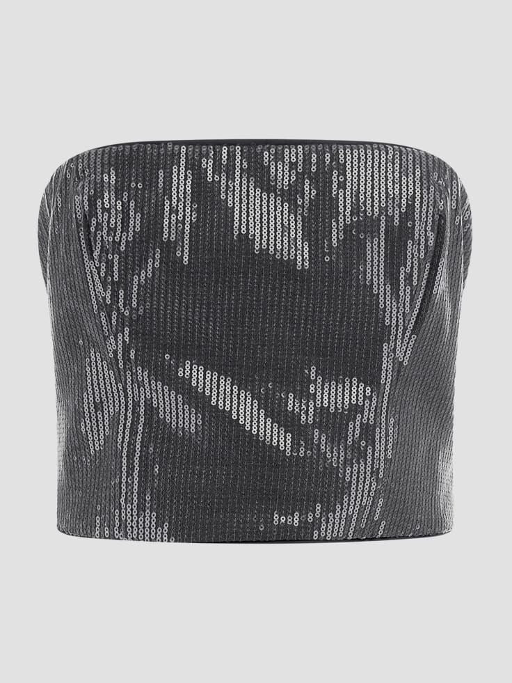 Guess Cassia Sequined Bustier Top