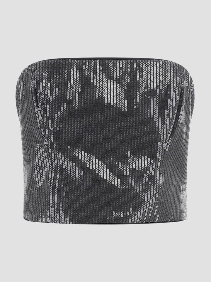 Guess Cassia Sequined Bustier Top