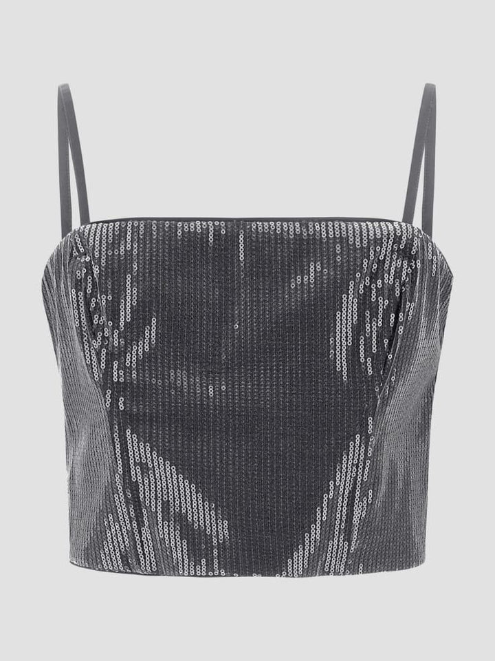 Guess Cassia Sequined Bustier Top