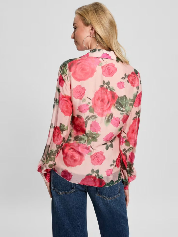 Guess Soave Ruffle Shirt