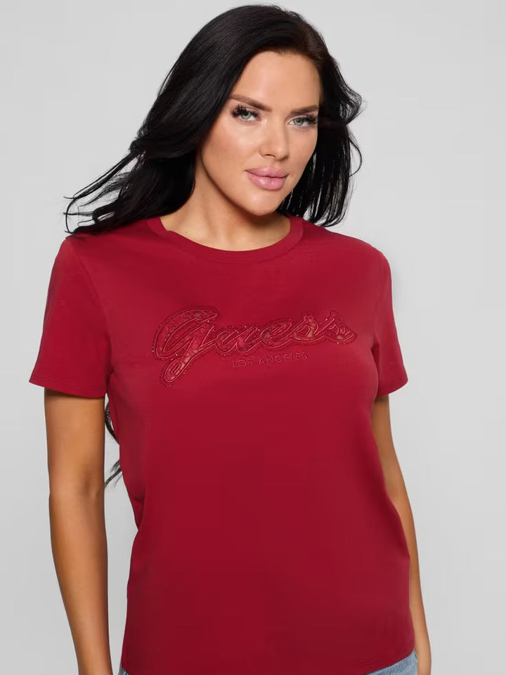 Guess Eco Lace Logo Easy Tee