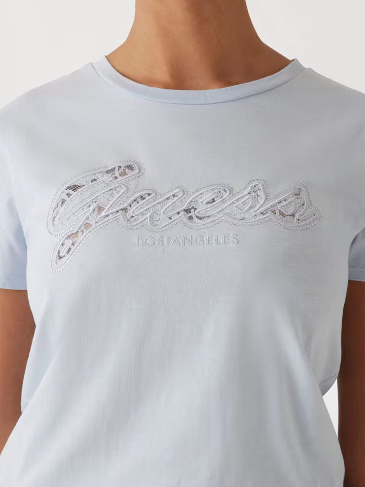 Guess Eco Lace Logo Easy Tee