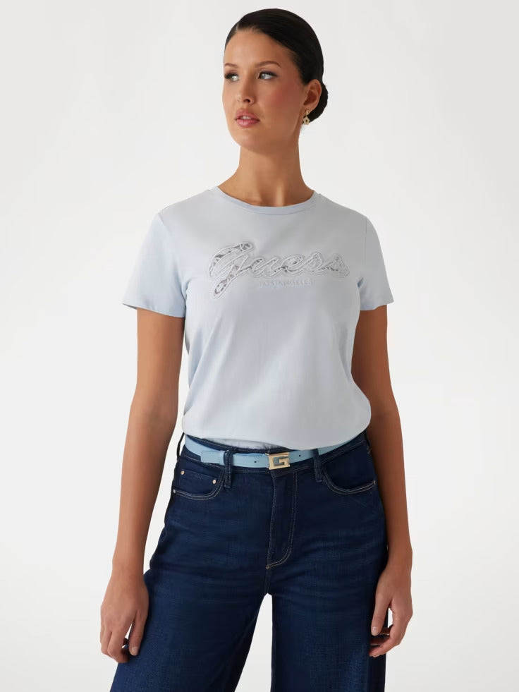 Guess Eco Lace Logo Easy Tee