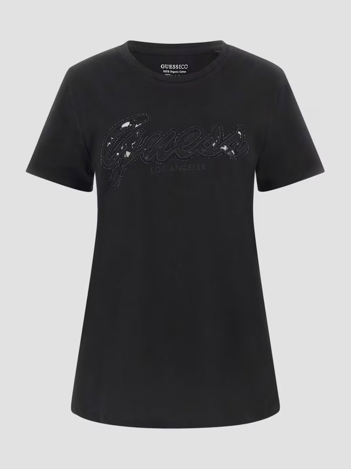 Guess Eco Lace Logo Easy Tee