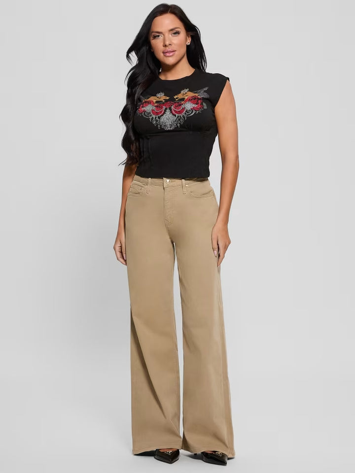 Guess Eco Twin Lioness Corset Tee