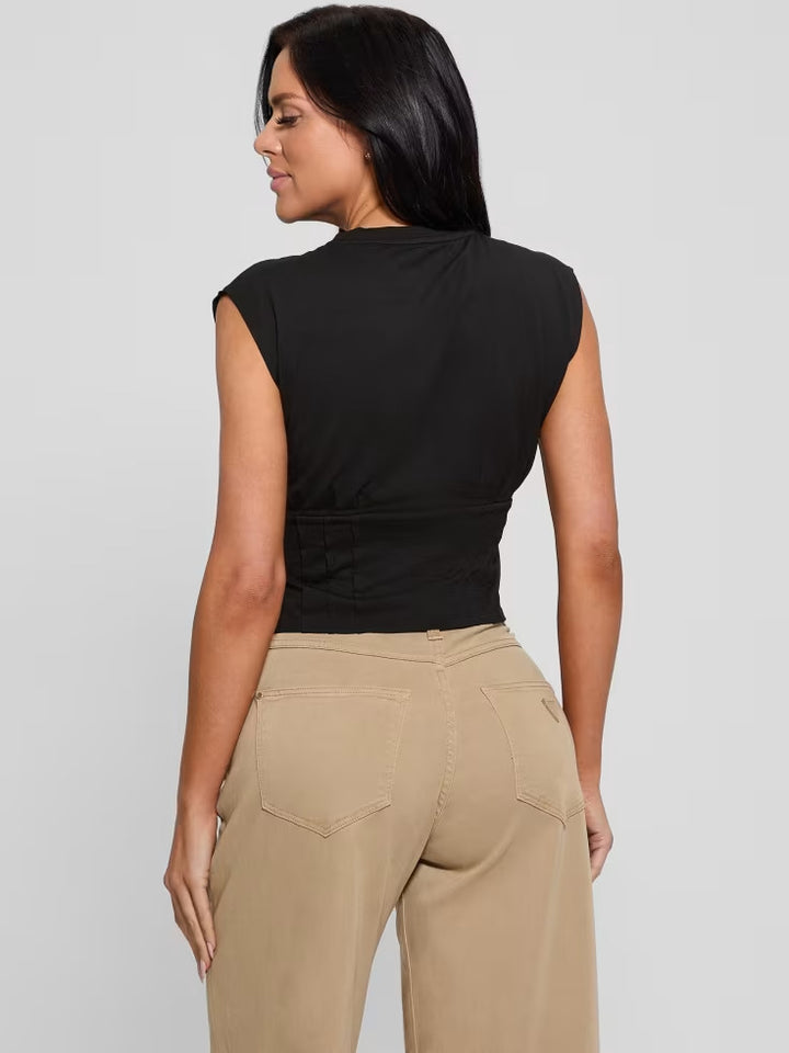 Guess Eco Twin Lioness Corset Tee