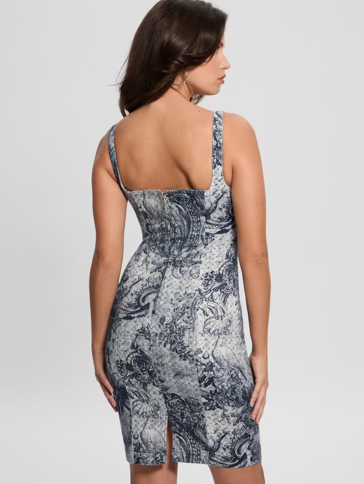 Guess Rexa Printed Denim Dress