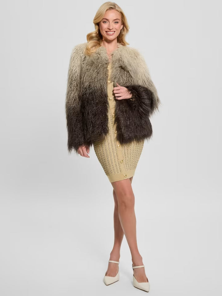 Guess Cristina Faux-Fur Ombré Jacket