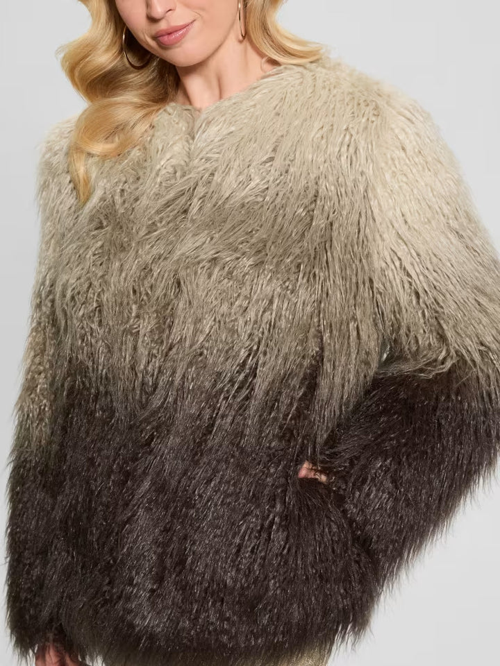 Guess Cristina Faux-Fur Ombré Jacket