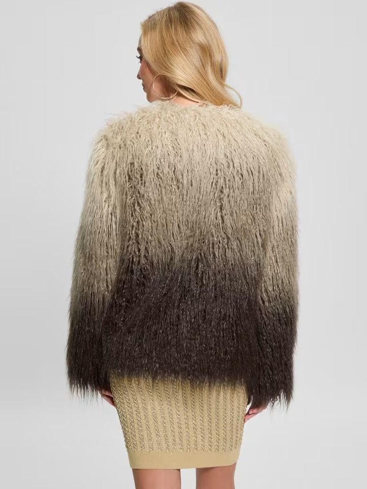 Guess Cristina Faux-Fur Ombré Jacket