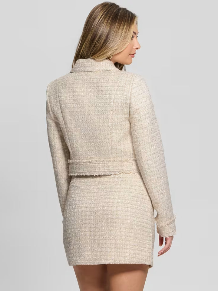 Guess Daphnee Tweed Cropped Jacket