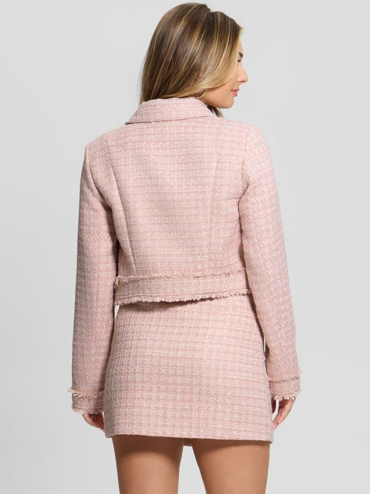 Guess Daphnee Tweed Cropped Jacket