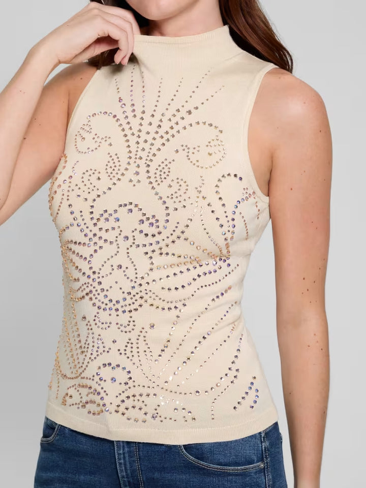Guess Calista Rhinestone Top