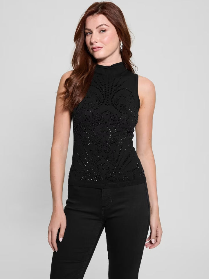 Guess Calista Rhinestone Top