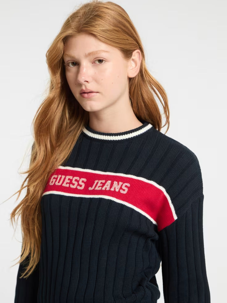 Guess Eco Crewneck Ribbed Sweater