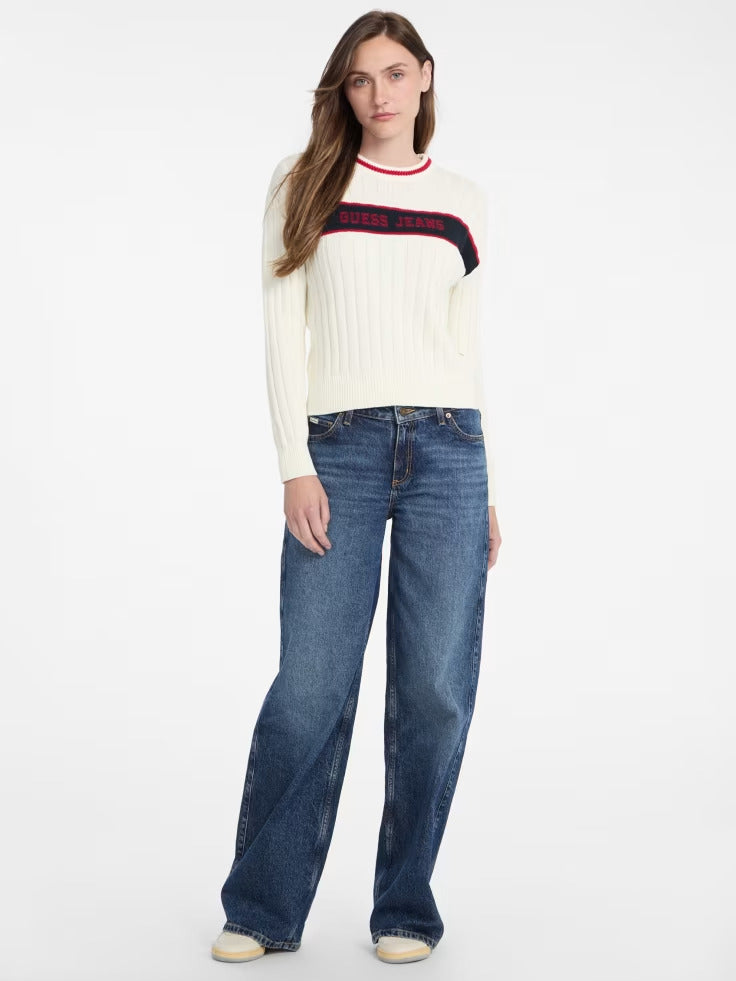 Guess Eco Crewneck Ribbed Sweater