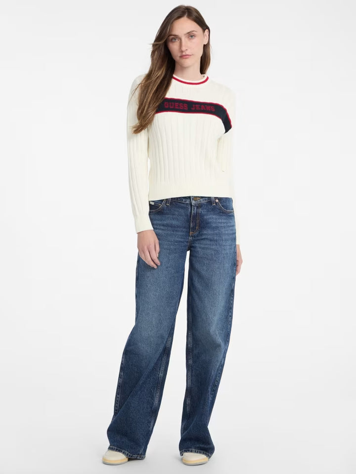 Guess Eco Crewneck Ribbed Sweater
