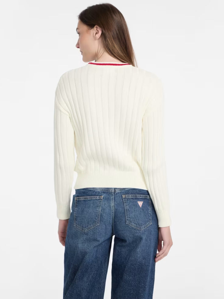 Guess Eco Crewneck Ribbed Sweater