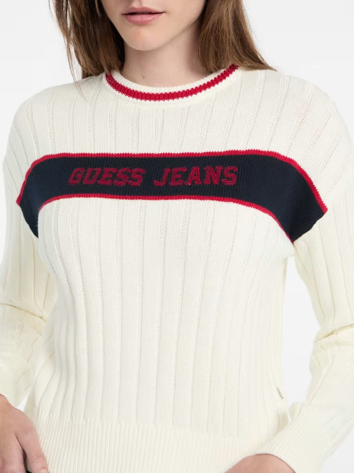 Guess Eco Crewneck Ribbed Sweater