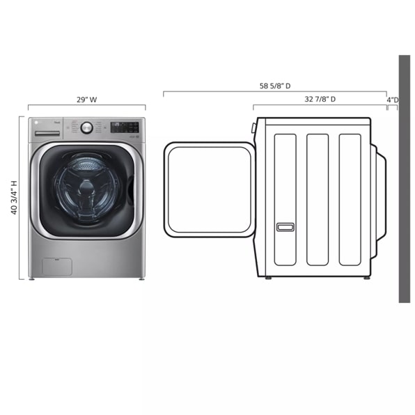 LG WM8980HVA 5.2 cu. ft. Mega Capacity Smart wi-fi Enabled Front Load Washer with TurboWash® and Built-In Intelligence
