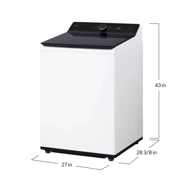 LG WT8400CW 5.5 cu. ft. Mega Capacity Smart Top Load Washer with Impeller, EasyUnload™ & AI Sensing